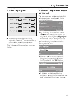 Предварительный просмотр 11 страницы Miele Touchtronic W 3033 Operating And Installation Instructions