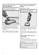 Preview for 54 page of Miele Triflex HX1 Cat&Dog SMML0 Operating Instructions Manual