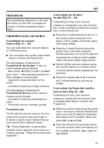 Preview for 45 page of Miele Triflex HX1 Pro Operating Instructions Manual