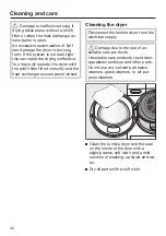 Preview for 46 page of Miele TSB 143 WP Operating Instructions Manual