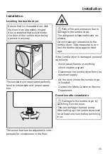 Preview for 55 page of Miele TSB 143 WP Operating Instructions Manual