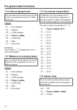 Preview for 74 page of Miele TSB 143 WP Operating Instructions Manual