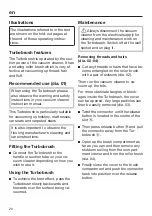 Preview for 20 page of Miele TURBO MINI STB 101 Operating Instructions Manual