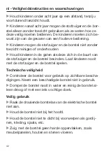 Preview for 42 page of Miele TURBO MINI STB 101 Operating Instructions Manual