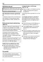 Preview for 64 page of Miele TURBO MINI STB 101 Operating Instructions Manual