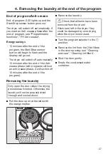 Предварительный просмотр 27 страницы Miele TWB 120 WP Operating Instructions Manual