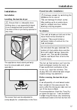 Предварительный просмотр 57 страницы Miele TWB 120 WP Operating Instructions Manual