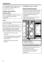 Предварительный просмотр 58 страницы Miele TWB 120 WP Operating Instructions Manual