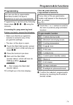 Preview for 73 page of Miele TWB 140 WP Operating Instructions Manual