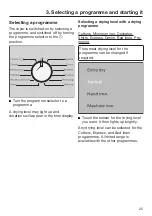 Preview for 25 page of Miele TWF 720 WP Operating Instructions Manual