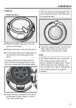 Preview for 67 page of Miele TWF 720 WP Operating Instructions Manual