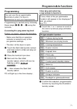 Preview for 71 page of Miele TWF 720 WP Operating Instructions Manual