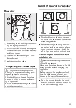 Preview for 55 page of Miele TWH620WP Operating Instructions Manual