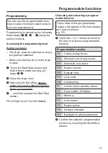 Preview for 73 page of Miele TWH620WP Operating Instructions Manual