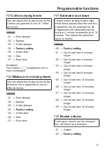 Preview for 75 page of Miele TWH620WP Operating Instructions Manual