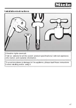 Preview for 67 page of Miele TWI 180 WP Operating Instructions Manual