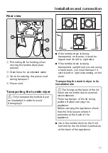 Preview for 71 page of Miele TWI 180 WP Operating Instructions Manual