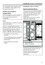 Preview for 73 page of Miele TWI 180 WP Operating Instructions Manual