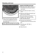 Preview for 62 page of Miele TWR 780 WP Operating Instructions Manual