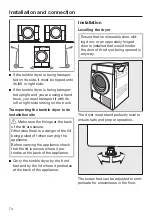 Preview for 74 page of Miele TWV 680 WP Operating Instructions Manual