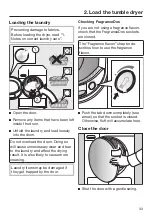 Preview for 33 page of Miele TWV 780 WP Operating Instructions Manual