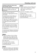 Preview for 45 page of Miele TXD 160 WP Operating Instructions Manual