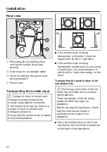 Preview for 64 page of Miele TXD 160 WP Operating Instructions Manual