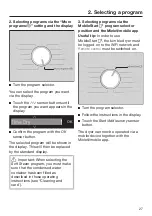 Предварительный просмотр 27 страницы Miele TXI 680 WP Operating Instructions Manual