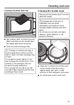 Предварительный просмотр 55 страницы Miele TXI 680 WP Operating Instructions Manual