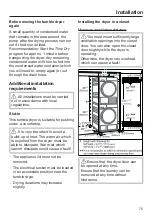 Предварительный просмотр 75 страницы Miele TXI 680 WP Operating Instructions Manual