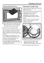 Preview for 57 page of Miele TXR 860 WP Operating Instructions Manual