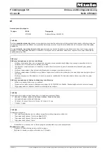 Preview for 23 page of Miele UG 5005-75 Quick Start Manual