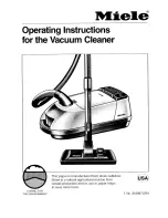 Miele VACUUM CLEANER S256 BLACK DIAMOND Manual preview