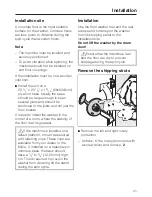 Предварительный просмотр 45 страницы Miele W 1119I WASHING MACHINE Operating Instructions Manual