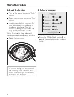 Preview for 8 page of Miele W 1203 WASHING MACHINE Operating Instructions Manual