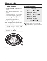 Preview for 8 page of Miele W 1213 WASHING MACHINE Operating Instructions Manual