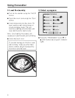 Preview for 8 page of Miele W 1215 Operating Instructions Manual
