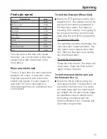 Preview for 19 page of Miele W 1513 Operating Instructions Manual