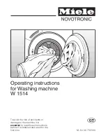 Miele W 1514 Operating Instructions Manual preview