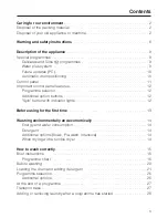 Preview for 3 page of Miele W 163 Operating Instructions Manual