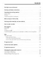 Preview for 3 page of Miele W 1901 WPS Operating Instructions Manual