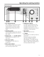 Preview for 13 page of Miele W 1901 WPS Operating Instructions Manual