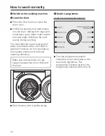 Preview for 20 page of Miele W 1901 WPS Operating Instructions Manual