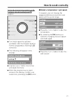 Preview for 21 page of Miele W 1901 WPS Operating Instructions Manual