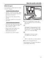 Preview for 23 page of Miele W 1901 WPS Operating Instructions Manual