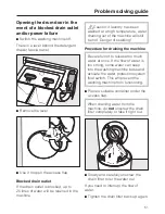 Preview for 51 page of Miele W 1901 WPS Operating Instructions Manual