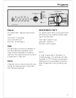 Preview for 17 page of Miele W 1903 Operating Instructions Manual