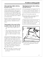 Preview for 27 page of Miele W 1903 Operating Instructions Manual