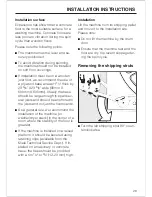 Preview for 29 page of Miele W 1903 Operating Instructions Manual