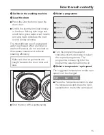 Preview for 15 page of Miele W 1913 Operating Instructions Manual